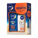 Kit Protetor Solar Corporal Nivea Sun Protect & Hidrata com 1 Protetor Adulto FPS 50 de 200ml + 1 Protetor Infantil Kids Sensitve FPS 60 de 125ml