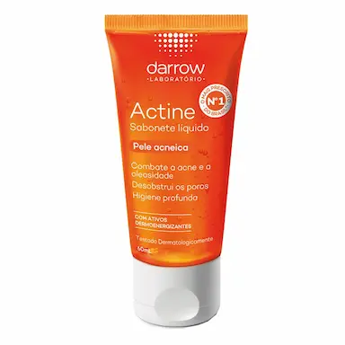 Sabonete Líquido Facial Darrow Actine Pele Acneica com 60ml