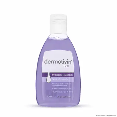 Sabonete Líquido Facial Dermotivin Soft Pele Seca ou Sensibilizada com 120ml