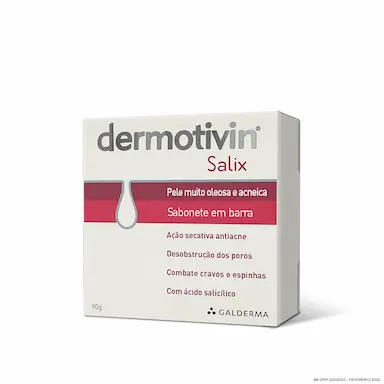 Sabonete em Barra Dermotivin Salix Pele Oleosa e Acneica com 90g