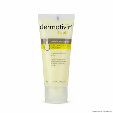 Sabonete Líquido Cremoso Esfoliante Dermotivin Scrub com 60g