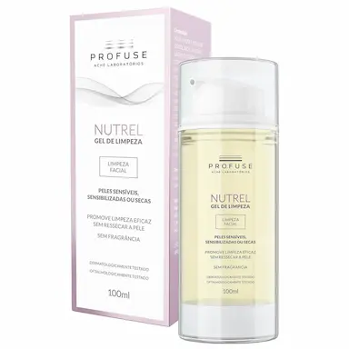 Gel de Limpeza Facial Profuse Nutrel Peles Sensíveis com 100ml