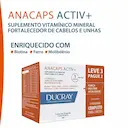 Suplemento Alimentar para Cabelos e Unhas Anacaps Activ+ - 90 Cápsulas