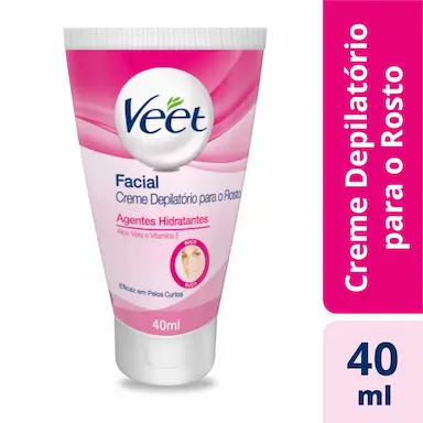 Creme Depilatório Facial Veet Facial Peles Delicadas com 40ml