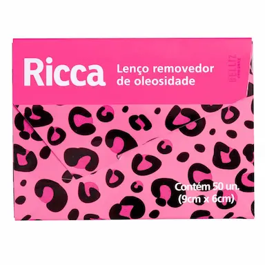 Lenço Removedor de Oleosidade Ricca com 50 unidades