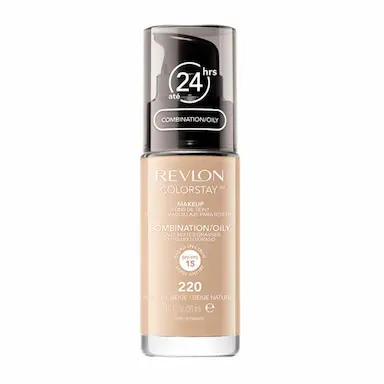 Base Líquida Revlon Colorstay Combination Oily Skin FPS 15 Cor 220 Natural Beige com 30ml
