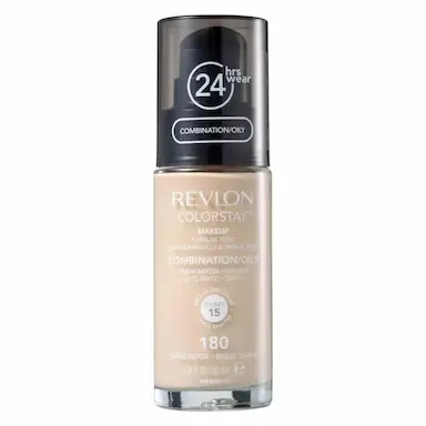 Base Líquida Revlon Colorstay Combination Oily Skin FPS 15 Cor 180 Sand Beige com 30ml
