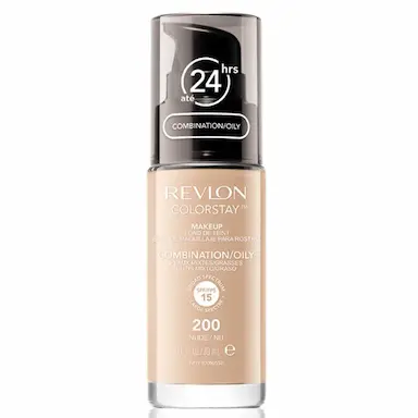 Base Líquida Revlon Colorstay Combination Oily Skin FPS 15 Cor 200 Nude com 30ml