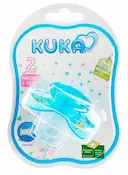 Chupeta Kuka Maiores de 6 meses Decorada Azul com 1 unidade