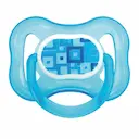 Chupeta Kuka 0 a 6 meses Decorada Azul com 1 unidade