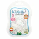 Chupeta Kuka Ortodôntica Soft Transparente Fase 2 com 1 unidade