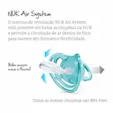 Chupeta de Silicone NUK Freestyle Classic 6+ meses Tamanho 2 com 1 unidade