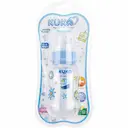 Mamadeira Kuka Natural Color Orto Cor Azul com Sistema Anticólica com 1 unidade