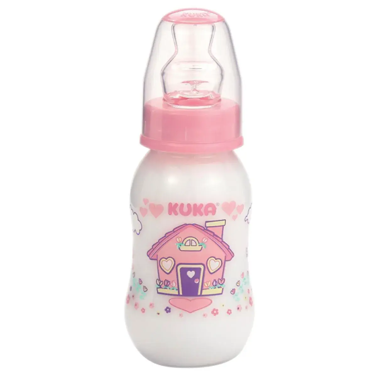 Mamadeira Kuka Natural Color Orto Cor Rosa com 1 unidade