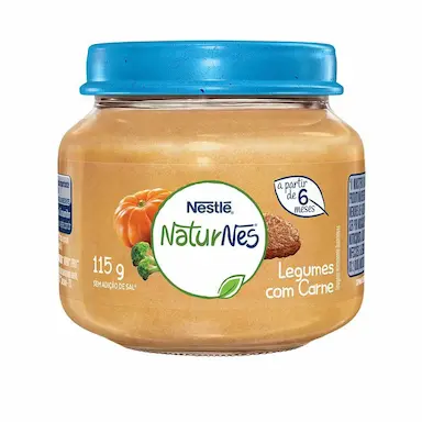 Papinha Nestlé Naturnes Sabor Legumes com Carne com 115g