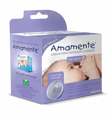 Concha para Preparação do Mamilo Amamente 2 unidades