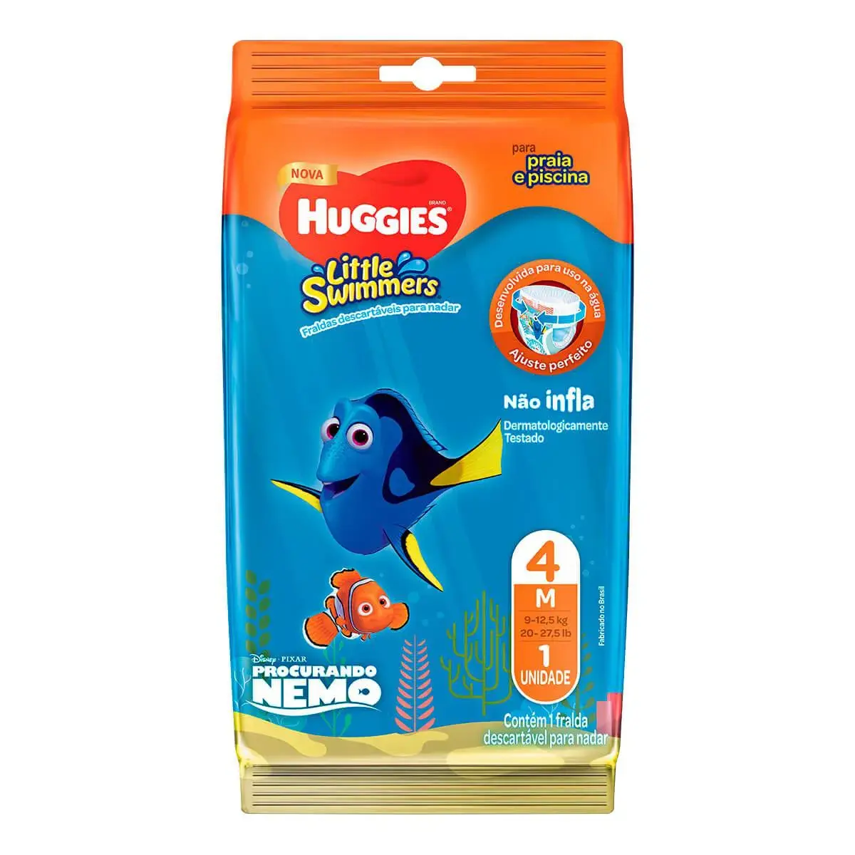 Fralda Huggies Praia e Piscina Little Swimmers M - 1 Unidade