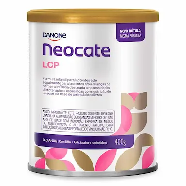 Fórmula Infantil Neocate LCP Danone 0 a 3 anos com 400g