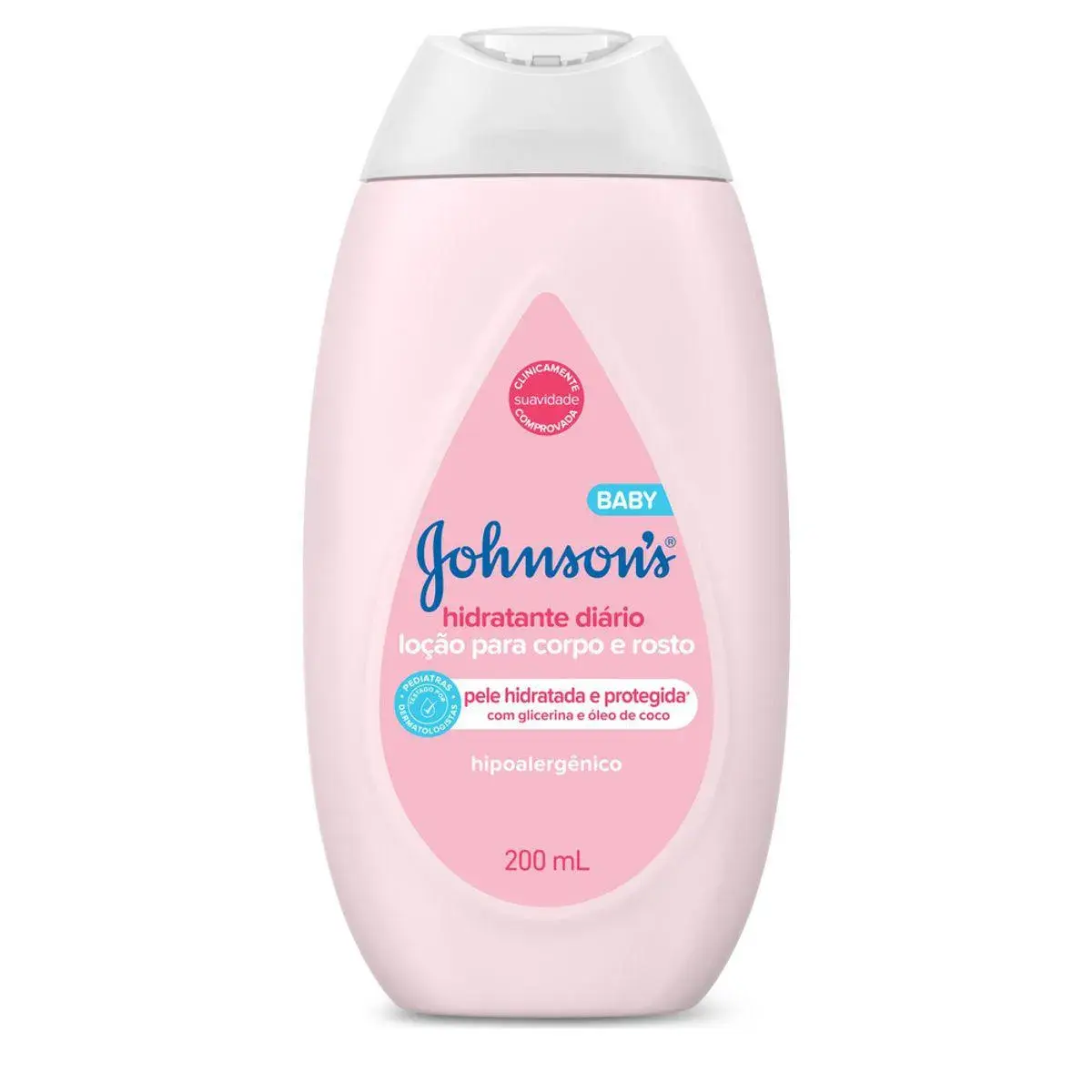 Loção Hidratante Corporal Johnson's Baby Regular com 200ml