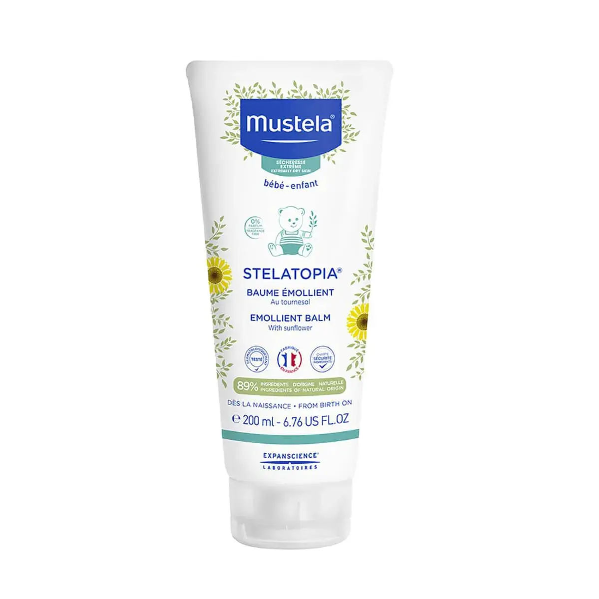 Bálsamo Emoliente Mustela Bebê Stelatopia para Pele Atópica 200ml