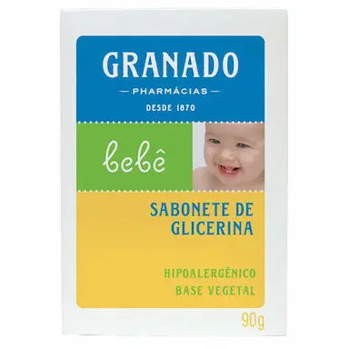 Sabonete de Glicerina em Barra Granado Bebê Tradicional com 90g