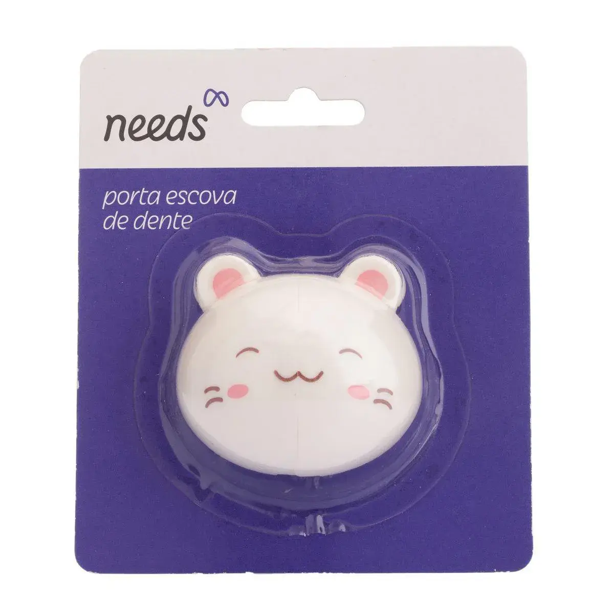 Porta Escova de Dente com Ventosa Needs Tema de Animais Diversos com 1 unidade