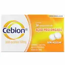 Vitamina C Cebion 500mg com 30 Comprimidos de Ação Prolongada