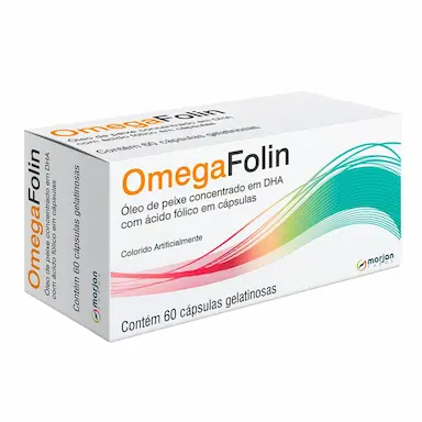 Ômega 3 + Ácido Fólico Omegafolin com 60 cápsulas