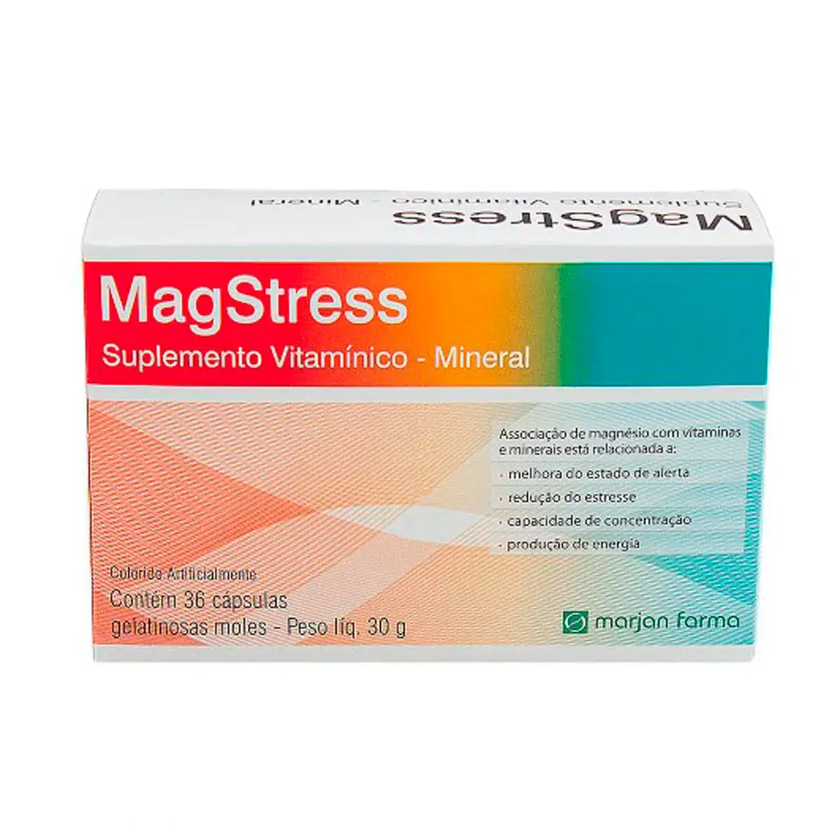 Suplemento Vitamínico Mineral Magstress com 36 cápsulas