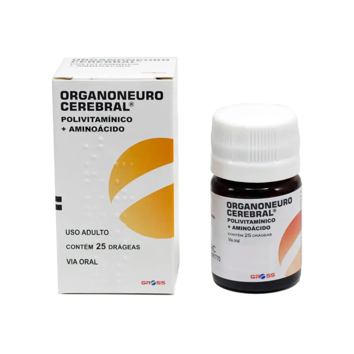 Suplemento Vitamínico Organoneuro Cerebral 100mg com 25 drágeas