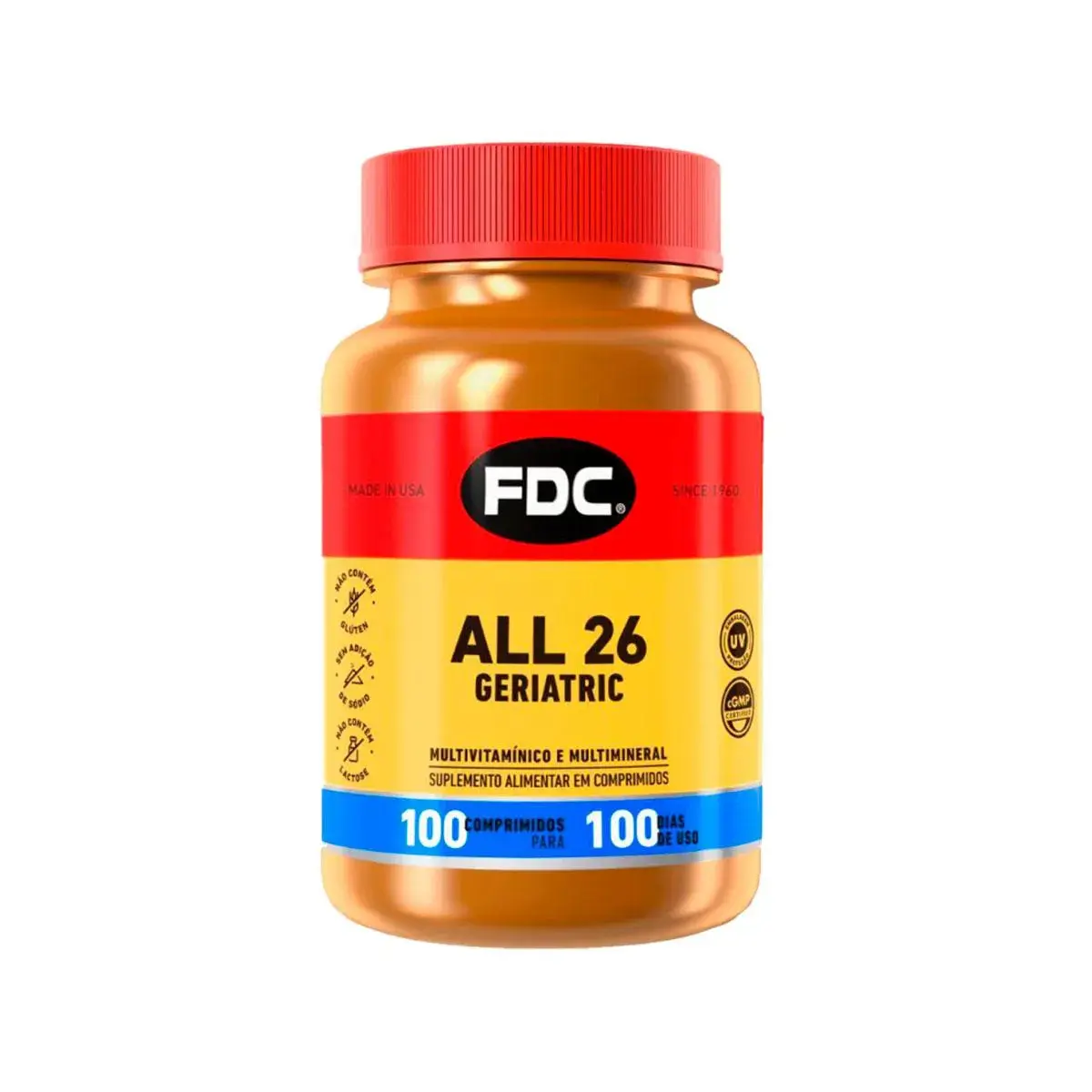 Suplemento Alimentar FDC All 26 Geriatric com 100 comprimidos