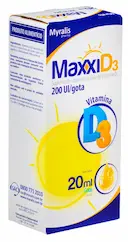 Suplemento Vitamínico Maxxi D3 Gotas com 20ml