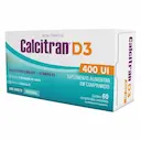Suplemento Vitamínico de Cálcio e Vitamina D 400UI Calcitran D3 60 comprimidos