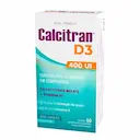 Suplemento Vitamínico de Cálcio e Vitamina D 400UI Calcitran D3 60 comprimidos