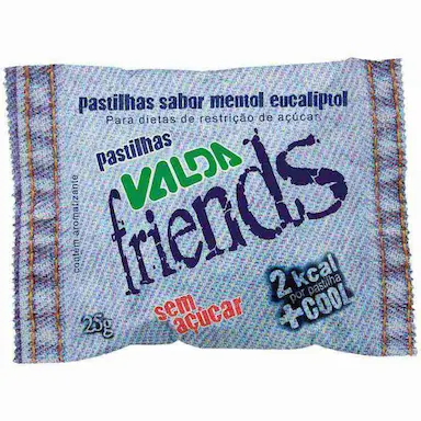 Pastilhas Valda Friends Mentol Eucalípto Sem Açúcar 25g