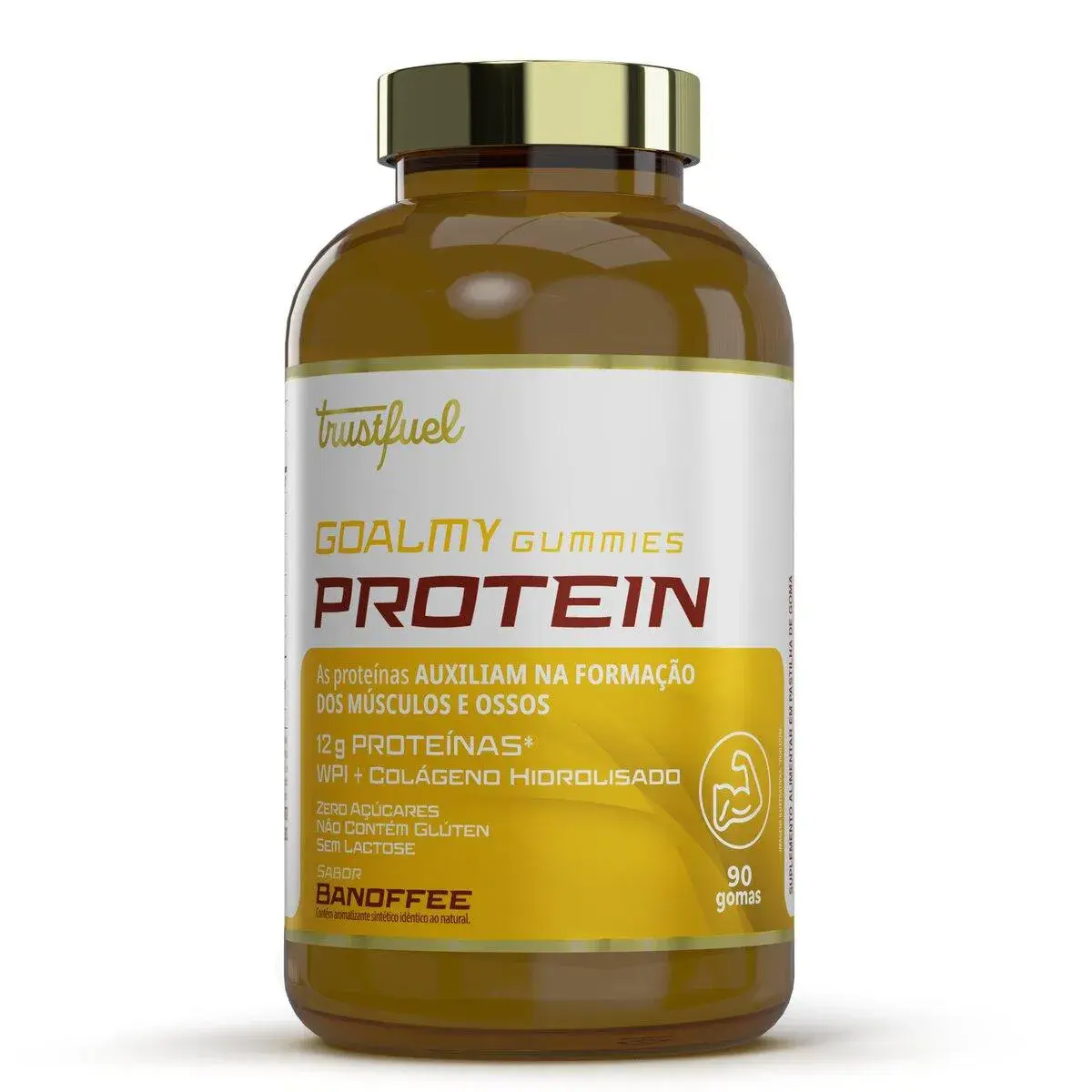 Suplemento Alimentar Goalmy Gummies Protein Trustfuel Banoffee 90 gomas