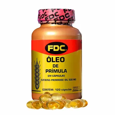 Óleo de Prímula 500mg FDC com 120 Cápsulas