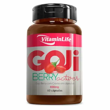 Suplemento Vitamínico Mineral Goji Berry Actives VitaminLife 400mg com 60 cápsulas
