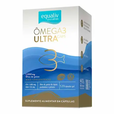 Ômega 3 1000mg Equaliv Ultra Caps Concentrado com 60 cápsulas gel