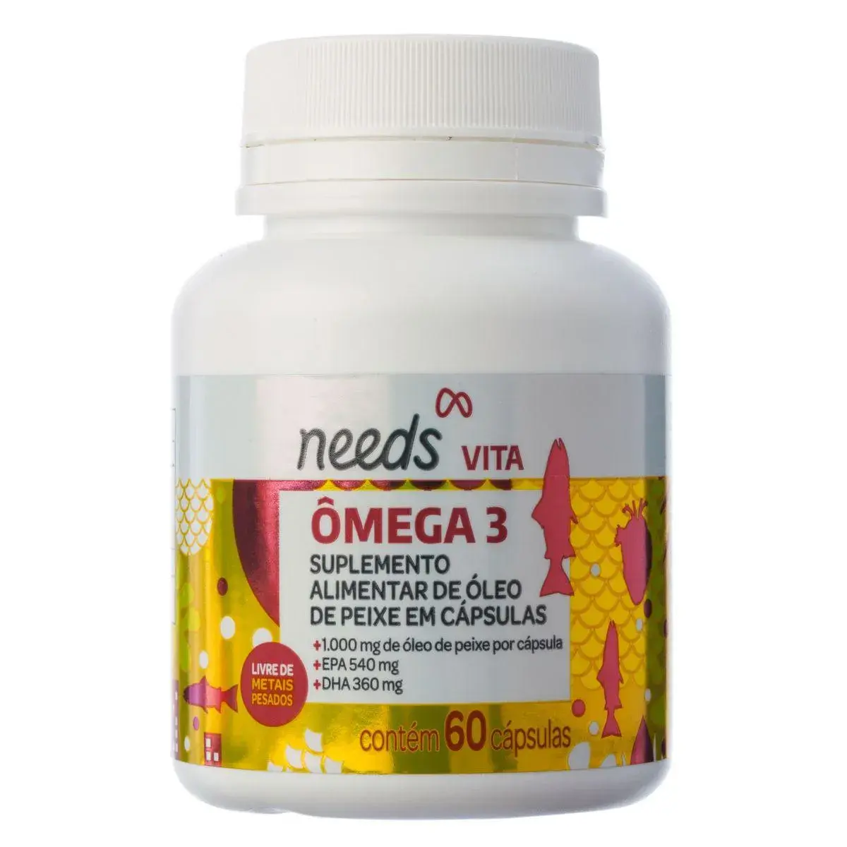 Suplemento Vitamínico Needs Vita Ômega 3 com 60 cápsulas