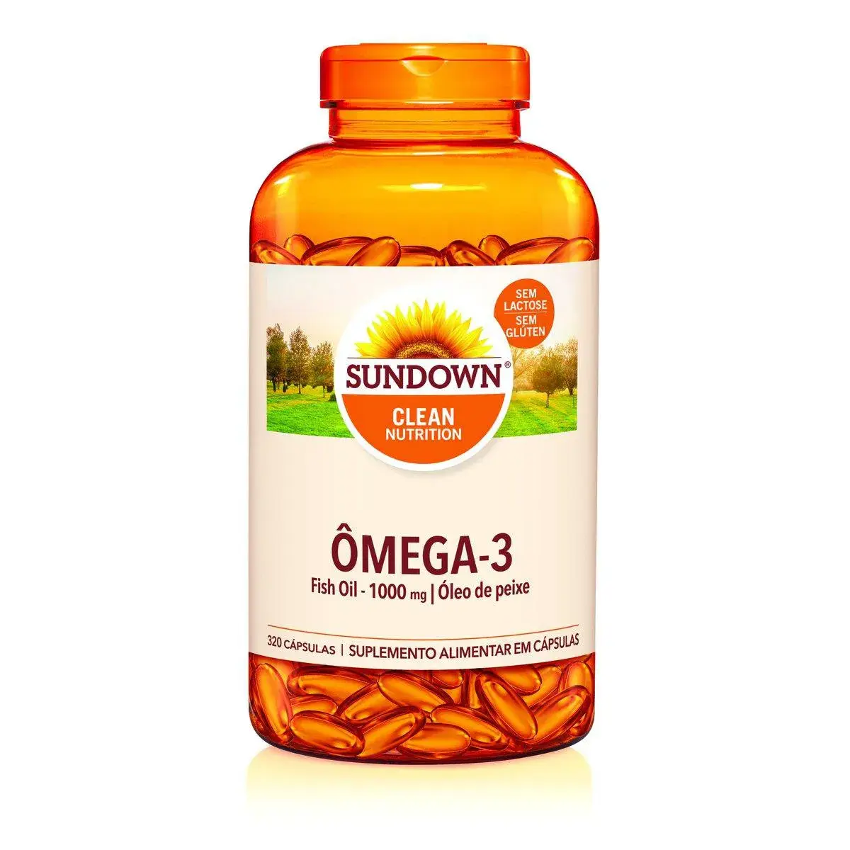 Ômega 3 Fish Oil 1000mg Sundown Naturals 320 cápsulas