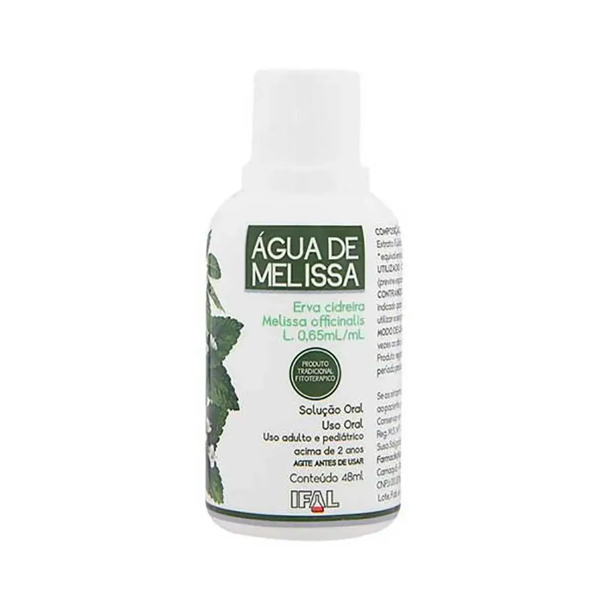 Água de Melissa Ifal Solução Oral com 48ml