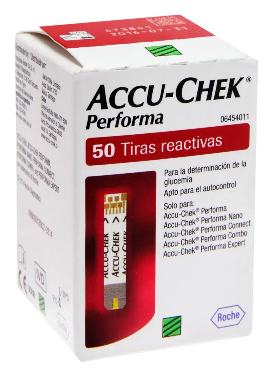 Tiras de Glicemia Accu-Chek Performa - 50 unidades