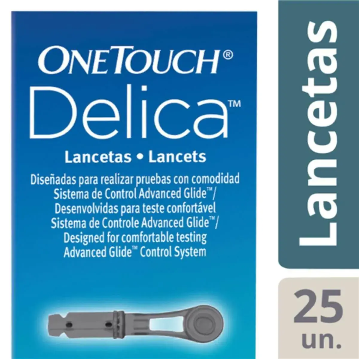 Lanceta OneTouch Delica com 25 unidades