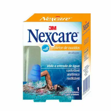 Protetor de Ouvido de Silicone Nexcare 3M com 1 par