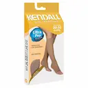 Meia Feminina Kendall Alta Compressão 3/4 sem Ponteira Cor Bege Tamanho G com 1 par