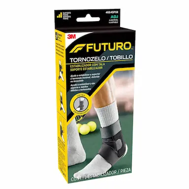 Tornozeleira com Tala 3M Futuro Bilateral Tamanho Ajustável