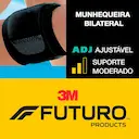 Munhequeira 3M Futuro Bilateral Tamanho Ajustável Cor Preto