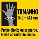Munhequeira 3M Futuro Bilateral Tamanho Ajustável Cor Preto