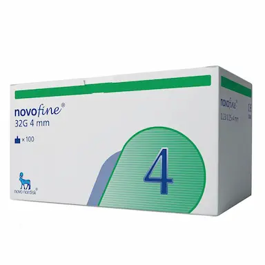 Agulha para Caneta Aplicadora de Insulina Novofine 32G 4mm - 100 unidades
